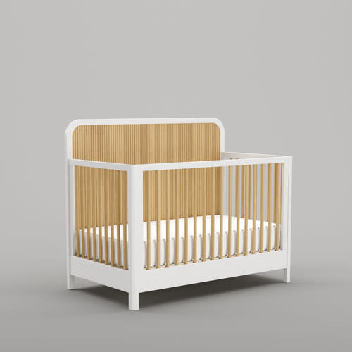 Milano crib in White/Natural