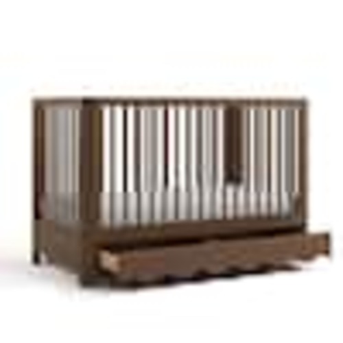 Storkcraft Casablanca Hazelnut Deluxe 5-in-1 Convertible Crib with Drawer 04622-608