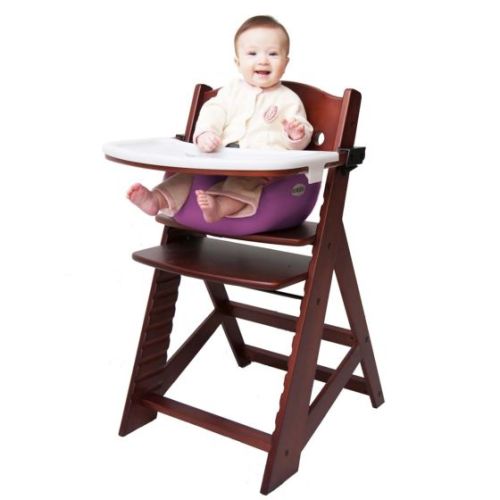 Height Right™ High Chair with Infant Insert - Mahjogany & Gray