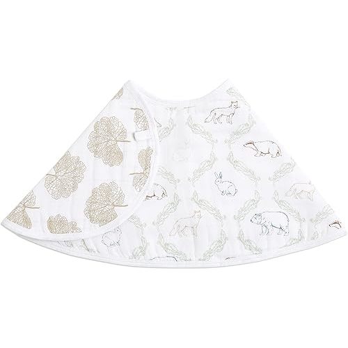 aden + anais Essentials Burpy Bib, 100% Cotton Muslin, Soft Absorbent 4 Layers, Multi-Use Burp Cloth and Bib, 22.5" X 11", Single, Harmony