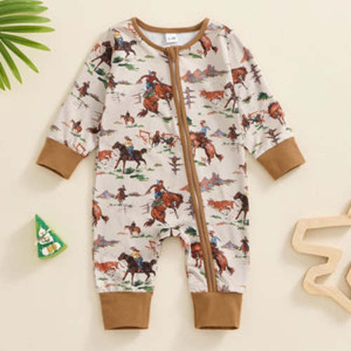 Western Bronc Onesie for Baby & Toddler Boys – Bitsy Bug Boutique