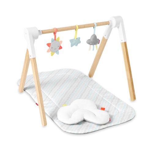 Multi Silver Lining Cloud Wooden Activity Gym | skiphop.com