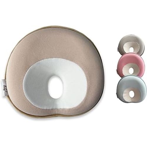 Baby Pillow for Stroller, Bouncer, Car Seat and Travel (Biscuit Beige)
