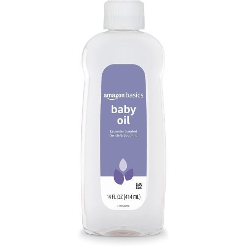 Amazon Basics Baby Oil, Lavender Scented, 14 Fluid Ounce, 1-Pack (Previously Solimo)