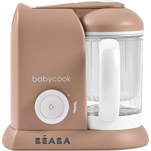 BEABA Babycook Solo 4 in 1 Baby Food Maker, Baby Food Processor, Steam Cook + Blend, Large Capacity 4.5 Cups - 27 Servings in 20 Mins, Cook Healthy Baby Food at Home, Dishwasher Safe, Pralin
