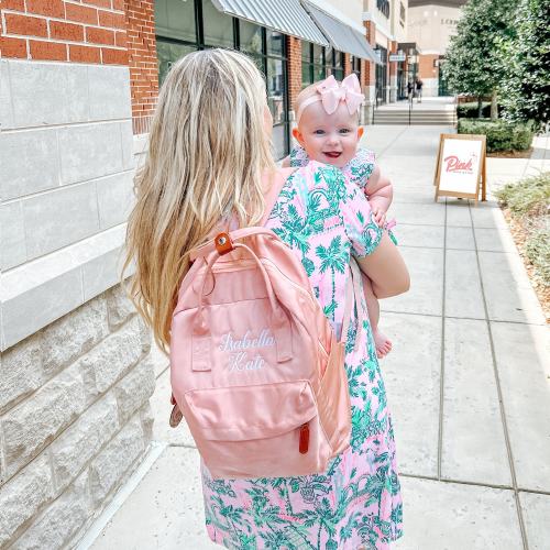 Personalized Diaper Bag, Custom Diaper Backpack, Monogrammed Diaper Bag, Diaper Bag Backpack, Baby Diaper Bag, Pink Backpack