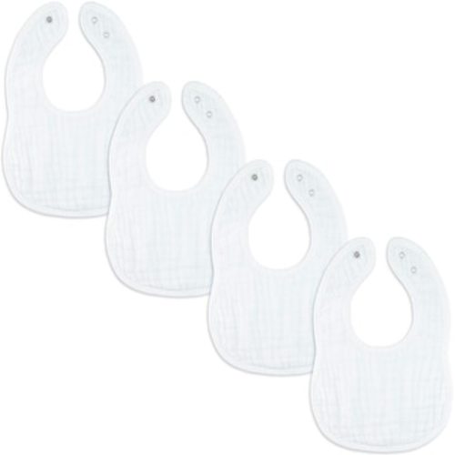 Muslin Cotton Baby Bibs Adjustable Size with Easy Snaps by Comfy Cubs