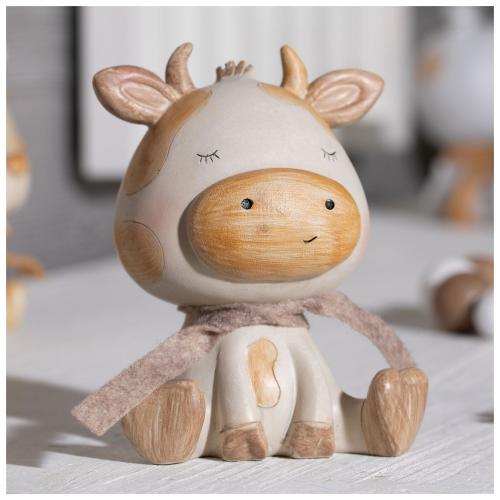 Whimsical Sitting Cow