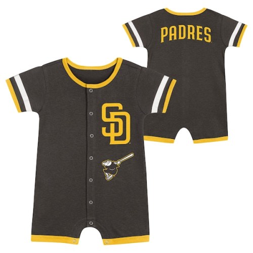 Infant San Diego Padres  Brown Double Hit Coverall 2-Piece Set