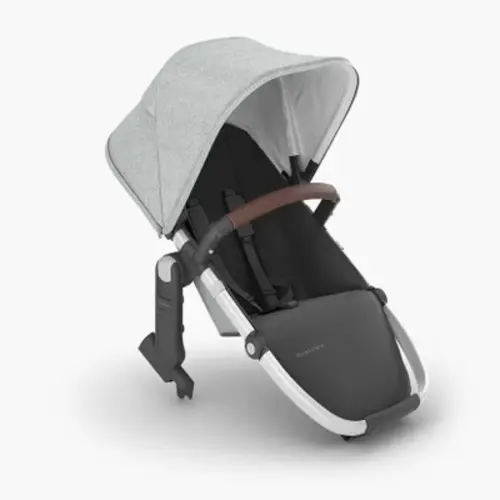 RumbleSeat V2+ Stella - Grey Brushed Mélange | Silver Frame | Chestnut Leather