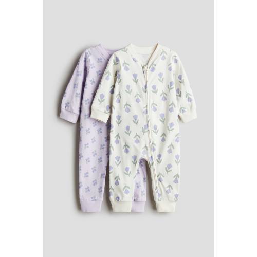 2-PACK COTTON PAJAMA JUMPSUITS