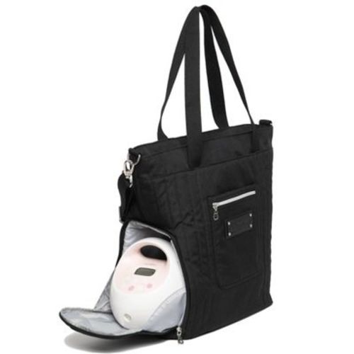 Sarah Wells Suzy Breast Pump Tote - Lightweight Portable Pump Tote with Side Pocket for Wearable & Compact Pumps