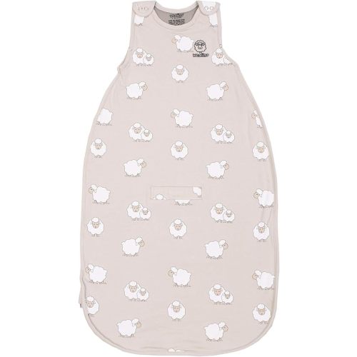 Woolino 4 Season Baby Sleep Sack - Ultimate Merino Wool and Organic Cotton Baby Sleeping Bag - Two-Way Zipper Adjustable Universal Size Sleep Sack for Baby (2-24 Months) - Sheep
