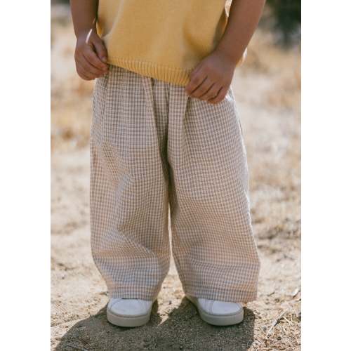 Textured Grid Pant