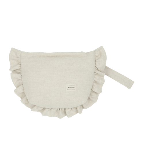 Pouch Ruffle Linen