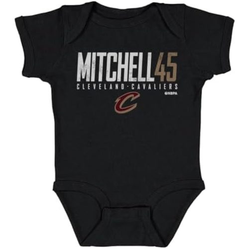 500 LEVEL Donovan Mitchell Cleveland Cavaliers One-Piece Infant Bodysuit - Donovan Mitchell Cleveland Cavaliers Elite WHT