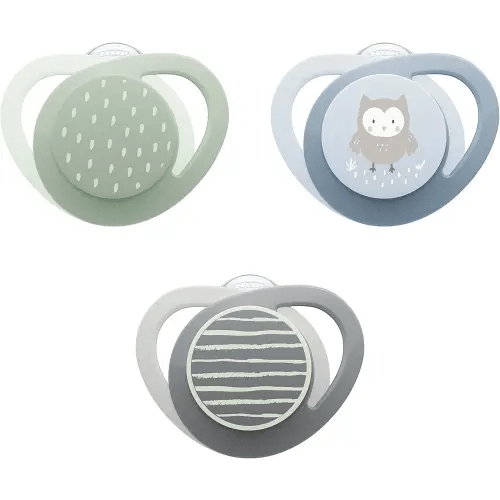 NUK Glow-in-the-Dark Orthodontic Pacifiers, 0-6 months, 3 Pack