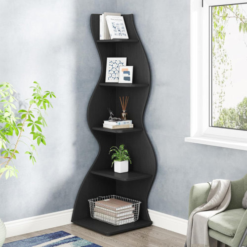 Millwood Pines Arhab Corner Bookcase & Reviews | Wayfair