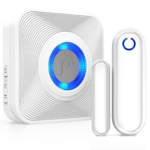 Fosmon WaveLink Wireless Door Chime with 500 Feet Range, 58 Tunes, 5 Volume Levels & LED Indicators for Home/Business/Office