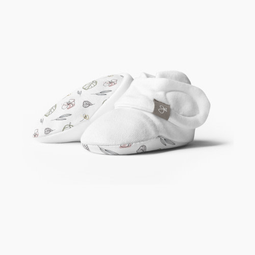 Goumi Kids Organic Cotton Boots - Abstract Floral, 0-3 Months