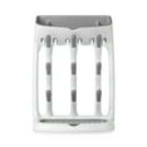 OXO Tot Baby Bottle Countertop Drying Rack with Lid, Space Saving Design, Gray