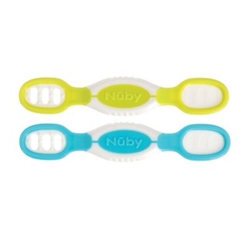 Nuby Dip or Scoop Spoons - Neutral - 2pk