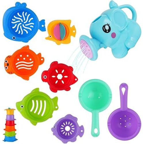 Bath Toy Set for Kids Toddlers Baby Bath Toys Fun Educational Floating Bathtub Playtime Accessories Gift Bath Toy