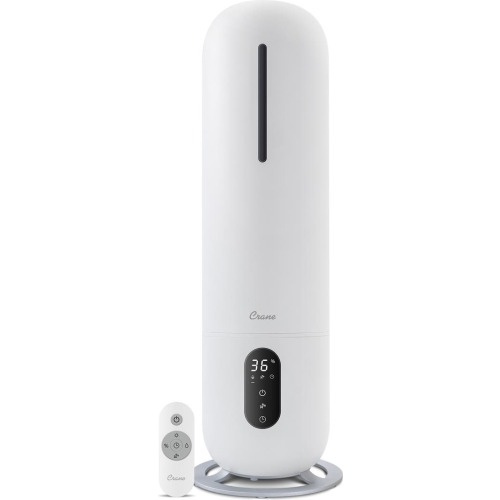 Crane Air Ultrasonic Cool Mist Tower Humidifier, White