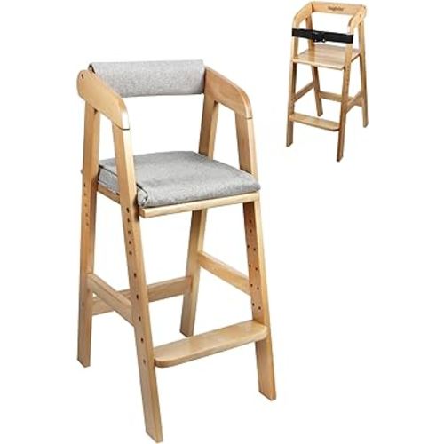 Adjustable Wooden High Chair