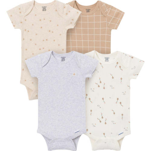 4-Pack Baby Neutral Sunny Day Kites Short Sleeve Bodysuits