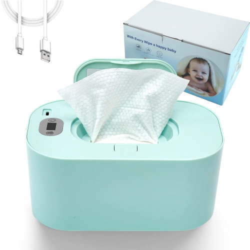Wipe Warmer with Digital Display,Large Capacity Wipes Dispenser,3 Modes of Temperature Heating Control,Warms Quickly and Evenly,Comfort and Safety for Baby(White)