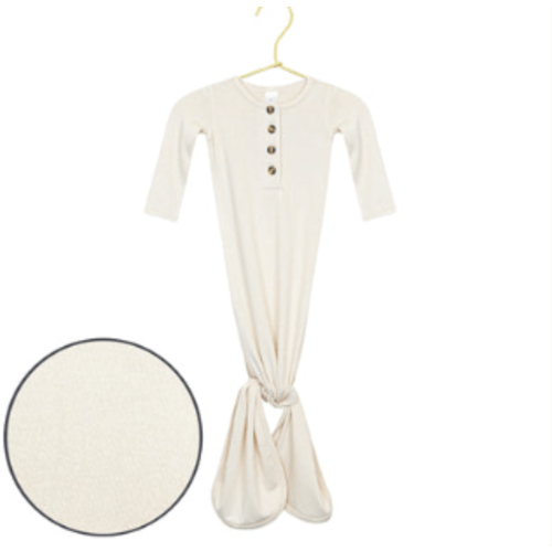 Dakota Plush Knit Knotted Gown - NB-3