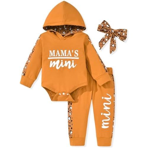 Baby Girl Long Sleeve Infant Hoodie Romper Pants Outfit