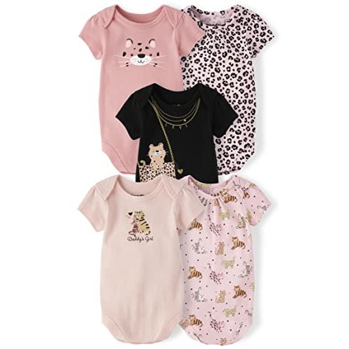 The Children's Place baby girls Leopard Bodysuit