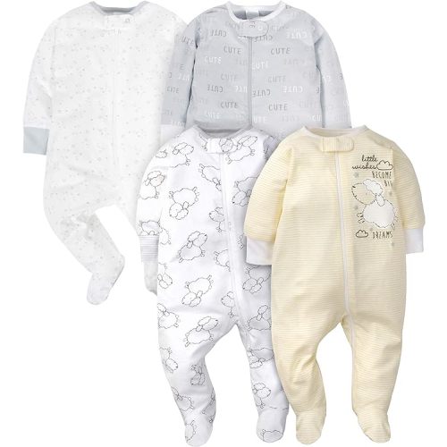 Gerber Baby Boys 4 Pack Sleep 'N Play Footie