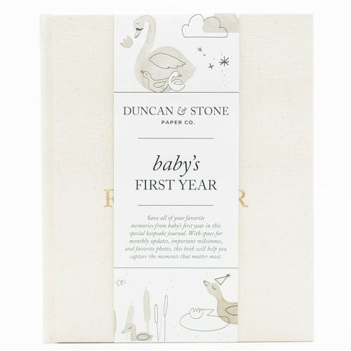 Baby First Year Book - Heirloom Keepsake Baby Memory Book to Record Important Milestones, Favorite Photos & More - Pregnancy Books (Cream,112 Pages)