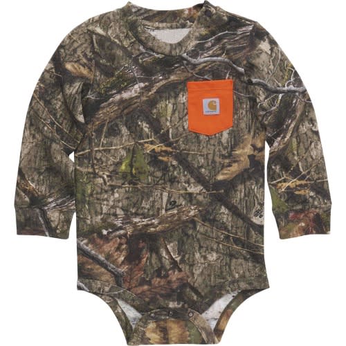 Boys' Long-Sleeve Camo Pocket Bodysuit (Infant)