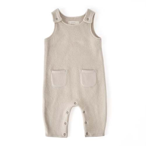 Teddy Fleece Overall | Stone, 0-3M