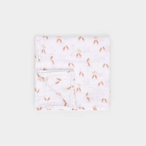 Ballet Slippers Muslin Swaddle