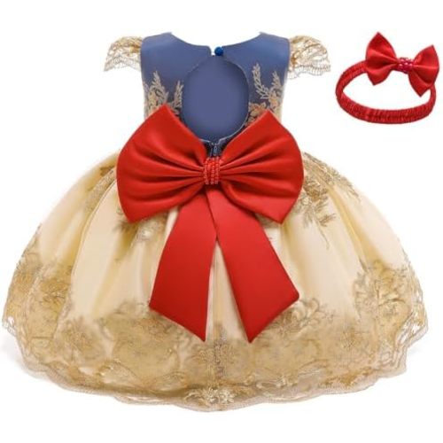 NNJXD Toddler Princess Flower Dress Baby Girls Birthday Wedding Party Dresses