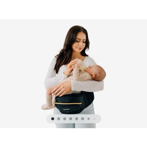 Tushbaby The Original Premium Quality Hip Seat Carrier – Safety-Certified Baby & Toddler Carrier with Secure Safety Buckles, No-Flimsy-Foam Design, Storage Pockets & Nursing Pillow. 0–3 yrs