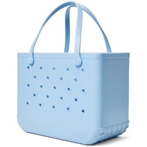 BOGG BAG Original Large Tote – 19” x 14” x 9” – Durable, Washable, Tip-proof – Beach, Pool, Boat, Work, Sports (Blue Skies)