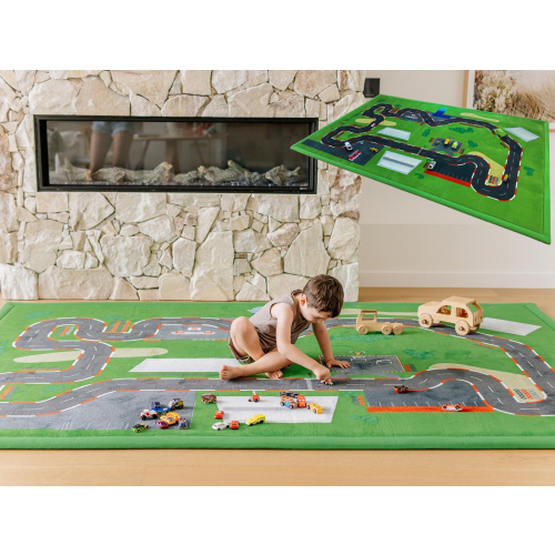 Kids Car Mat - Race Track Mat By Muscle Mat