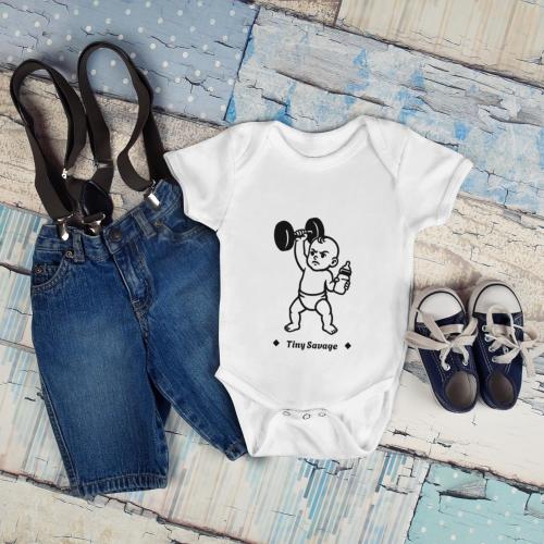 Tiny Savage Baby Onesie
