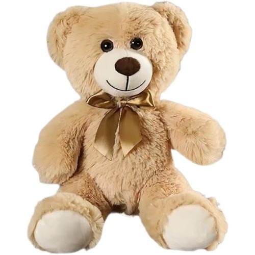 Teddy Bear Stuffed Animals, 12 Inches Teddy Bear Plush Toy Birthday Christmas Valentine’s Day Gift for Kids Girlfriend (Light Brown)