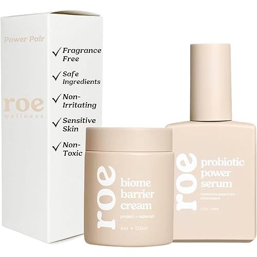 Power Pair Probiotic Baby Power Serum & Biome Barrier Cream | Hydrating, Soothing, Clean Ingredients & Safe For All Skin (Power Pair)