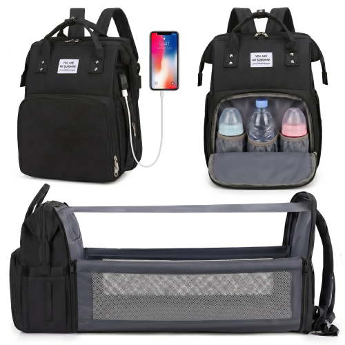 Diaper Baby Bag Backpack with Changing Station Changing Pad Baby Nursing Bag Baby Shower Tote Waterproof Large Capacity