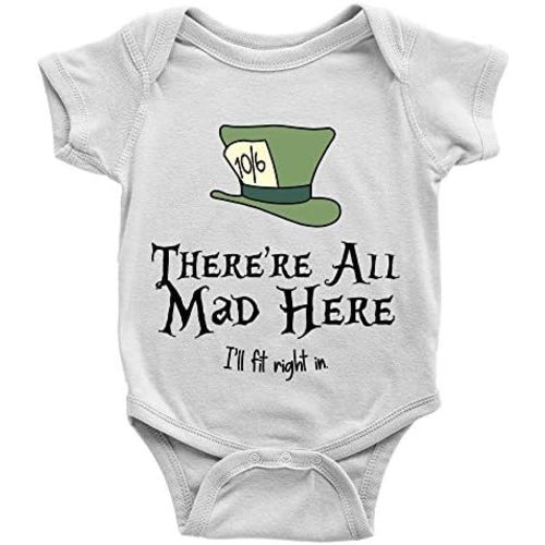 GKrepps The Mad Hatters Baby Bodysuit Girl boy Infant Toddler Organic Clothes Creeper