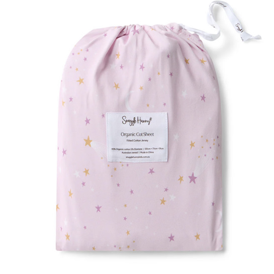 Twinkle Organic Fitted Cot Sheet | Snuggle Hunny