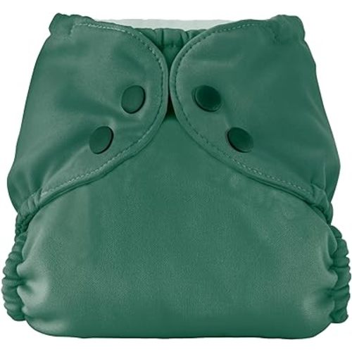 Esembly Cloth Diaper Outer, Waterproof Swim Cloth Diaper Cover, Leak-Proof and Breathable Layer Over Prefolds, Flats or Fitteds, Reusable with Snap Closure - Size 2 (18-35lbs), Forest